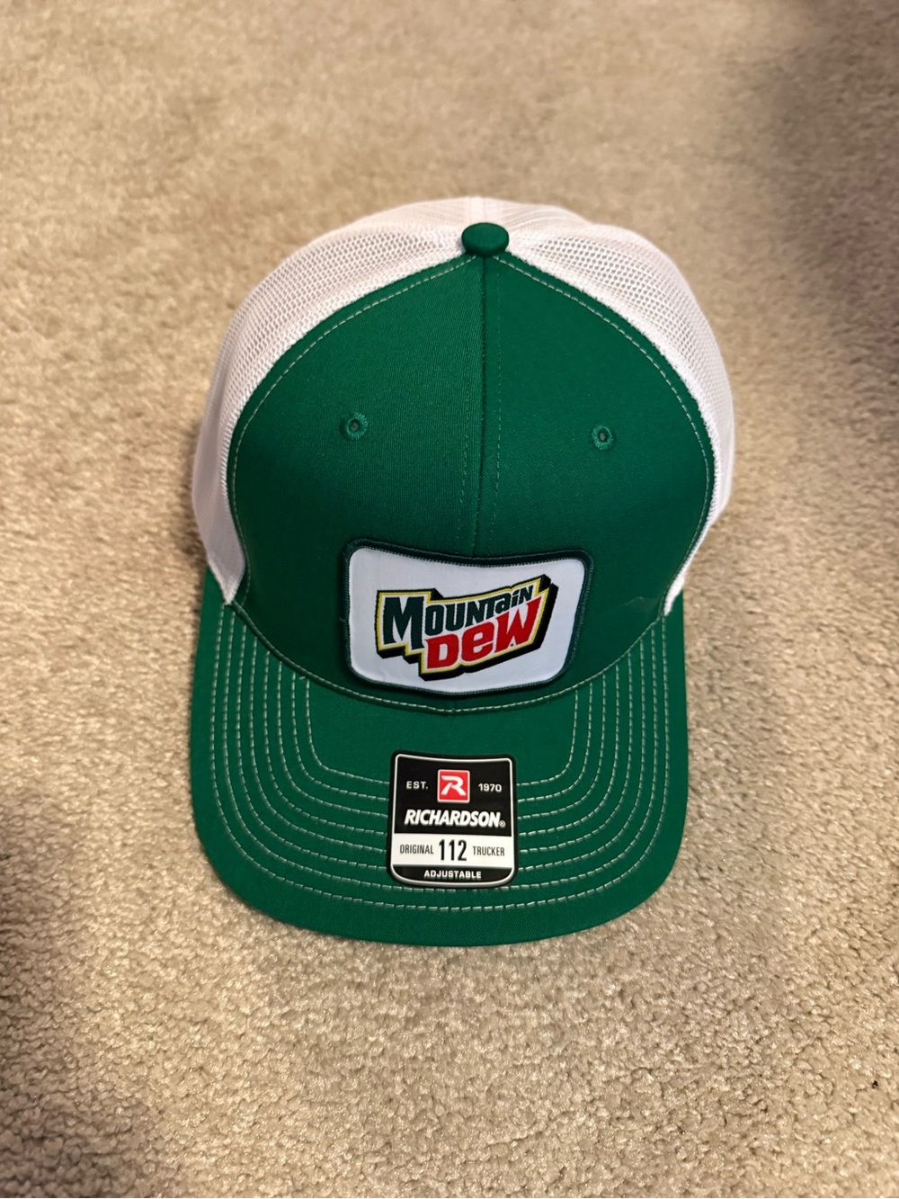 Mountain Dew Green & White Richardson Trucker Hat
